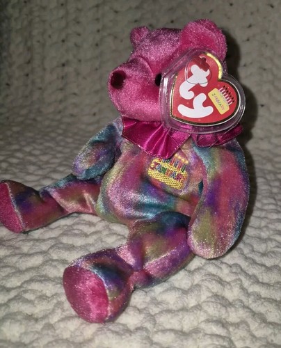 TY Beanie Babys Geburtstag Bär Januar hat beide Etiketten guter Zustand - Bild 3 von 4