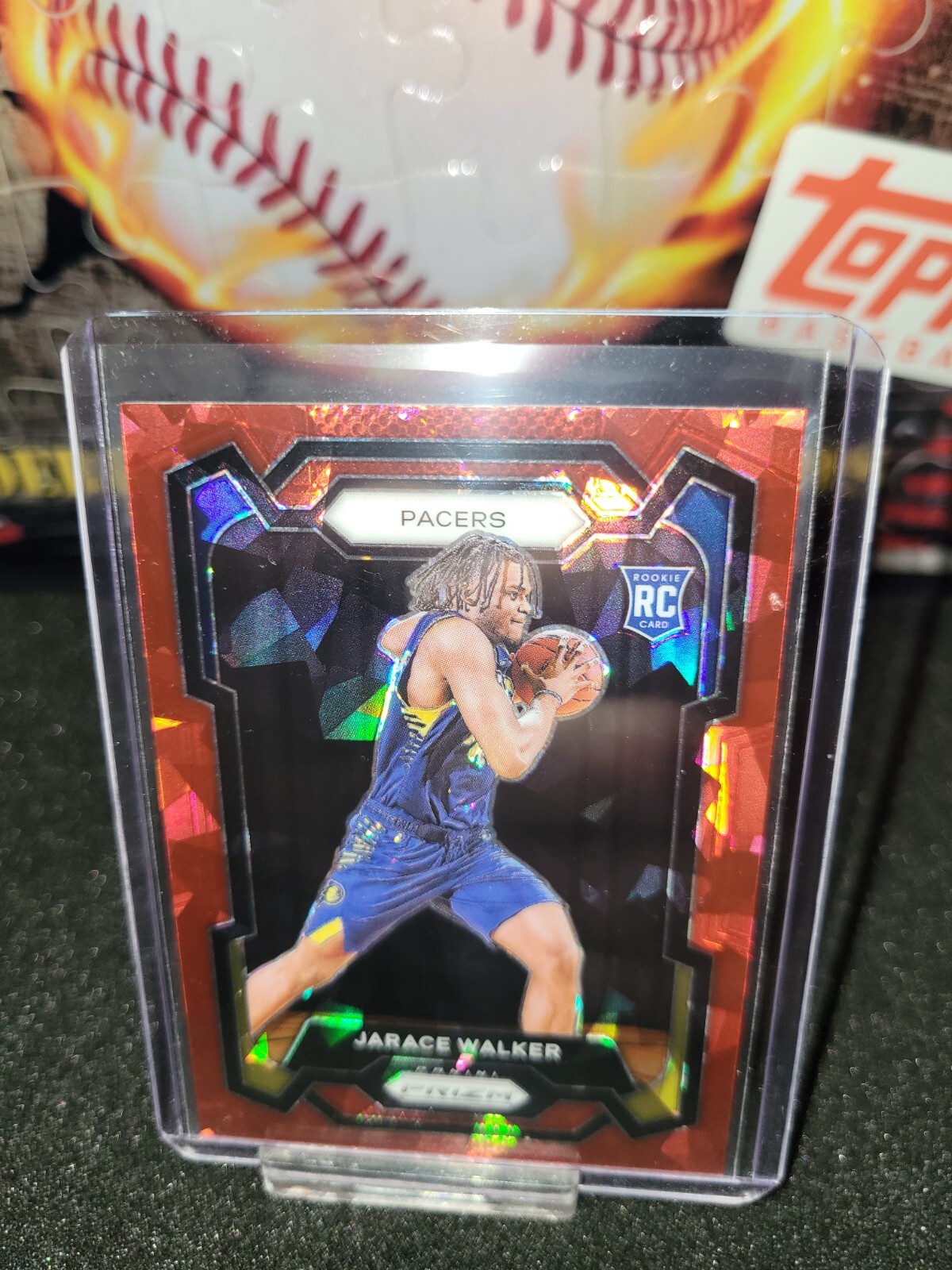 JARACE WALKER 2023-24 Panini Prizm Red Ice RC Rookie #168 Indiana Pacers