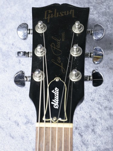 USED Gibson Les Paul Studio Ebony 1998 Electric Guitar, Les Paul Free Shipping - Picture 4 of 11