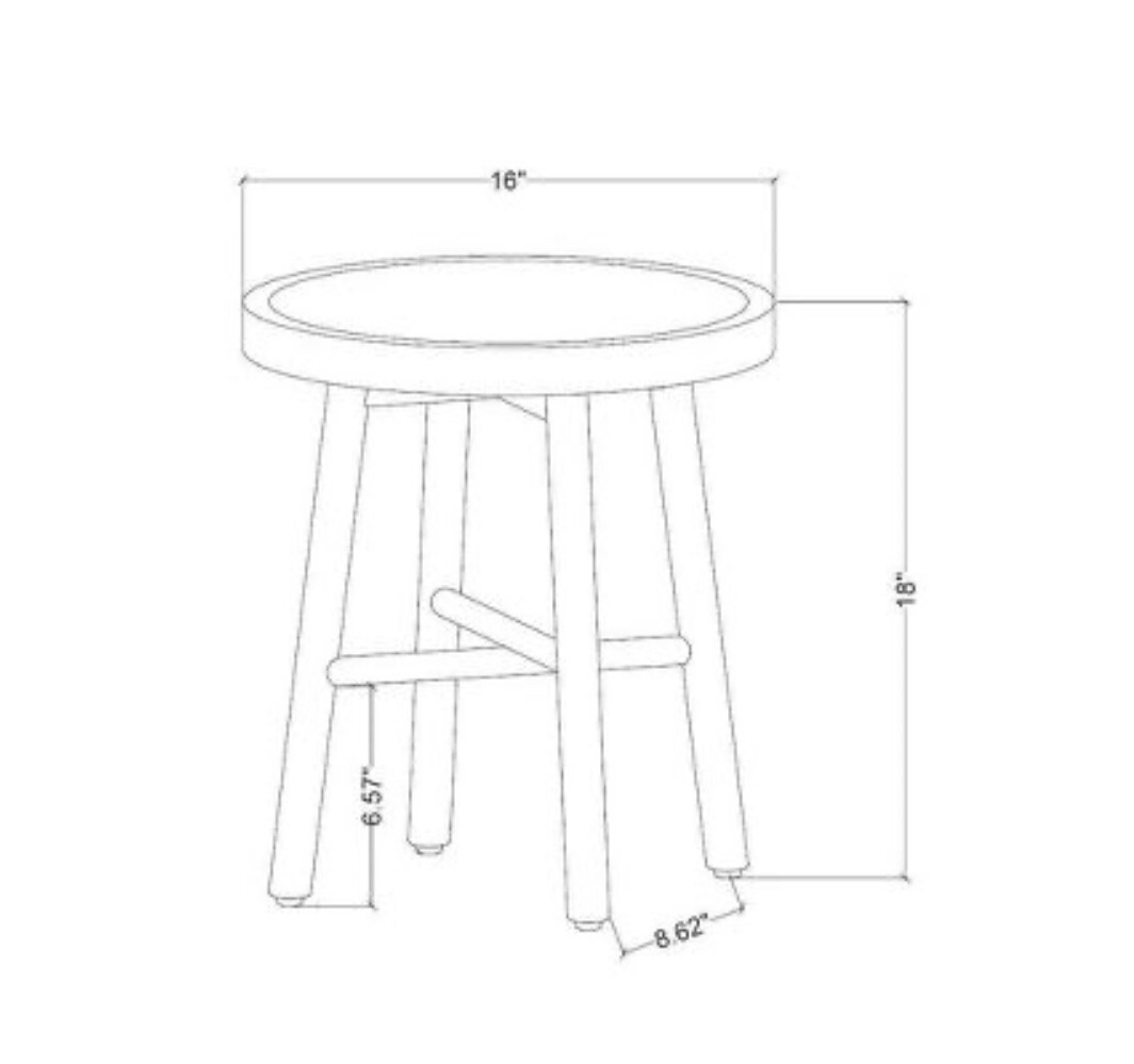 Shaker Accent Table or Stool Natural Hearth & Hand with Magnolia