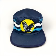 Vintage Eagles Are Forever Painters Hat, Stretch Cap w/ Bald Eagle, MADE IN USA