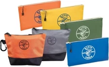 Tool Bag Storage Kit with Zipper Bag Stand-Up Tool Pouch and Canvas Tool Pouch,