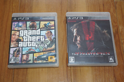 Metal Gear Solid V & Grand Theft Auto V Lot of 2 PS3 PlayStation 3 NTSC-J Japan