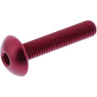 Linsenschraube Jmp Bolt M5X0,8Mm 25Mm Aluminium Rot