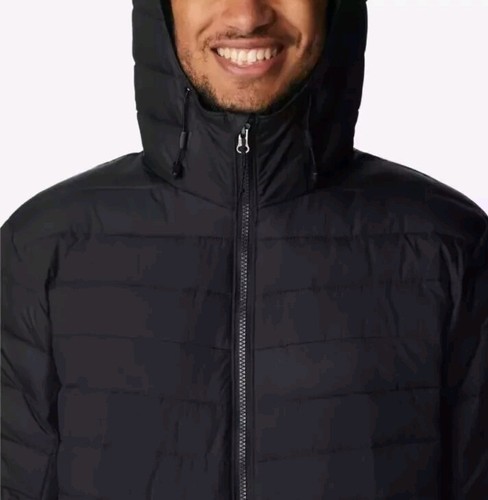 Size 6X Columbia Slope Edge Hooded Men's Jacket Black Omni-Heat Puffer $180 - Picture 5 of 9
