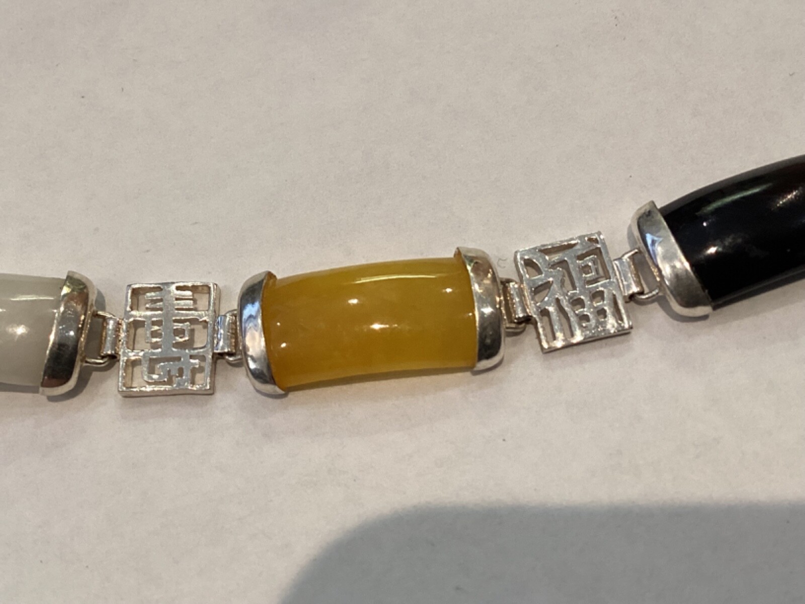 AUTHENTIC SIGNED STERLING SILVER & RECTANGULAR GE… - image 7