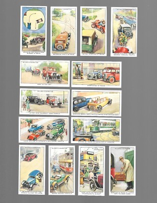 CIGARETTE CARDS.Wills Tobacco.SAFETY FIRST (Motoring).(Complete Set of  50)(1934)