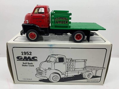 1:34 Scale First Gear 1952 GMC Half Rack Stake Truck19-1122 H.T. RANDALL LUMBER