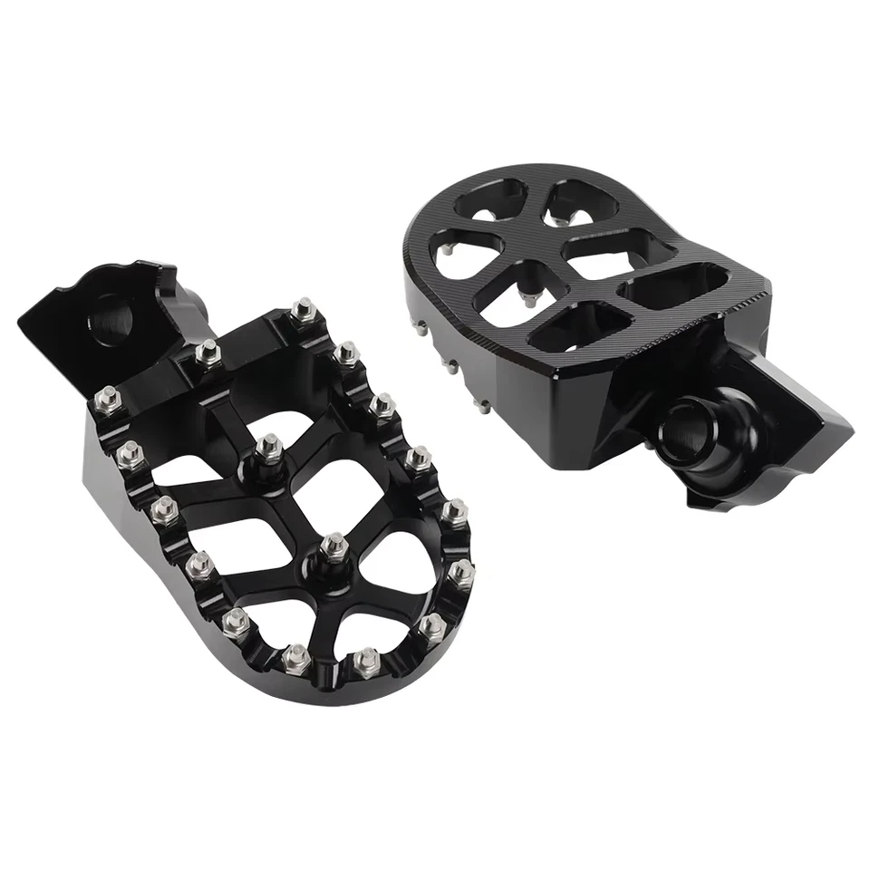 Black Footrest Foot Pegs For YAMAHA YZ85 YZ125 YZ250 YZ450F WR250F Tenere700 - Image 2 of 4