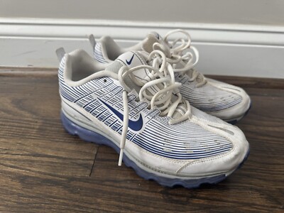 Nike Air Max 2006 LTR Shoes Mens Size White Blue Athletic