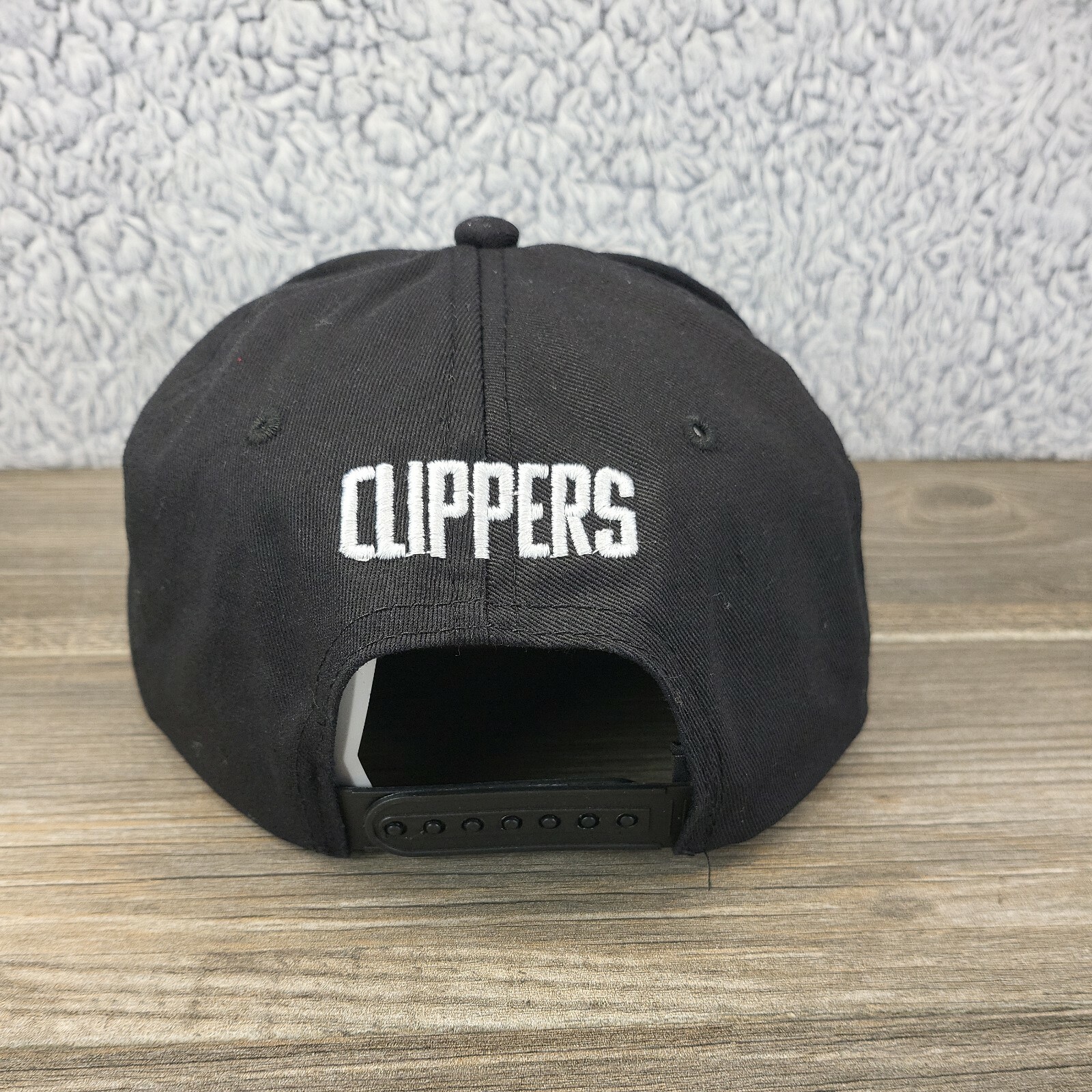 LA Clippers Snapback Hat Solid Black Baseball Cap… - image 6