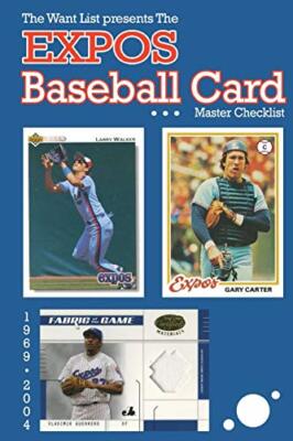 The Expos Baseball Card Master Checklist Richard Scott New Book 9781320358057