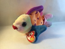 Ty Beanie Babies LIPS The Fish Retired 1999 - 5th Generation Hang Tag