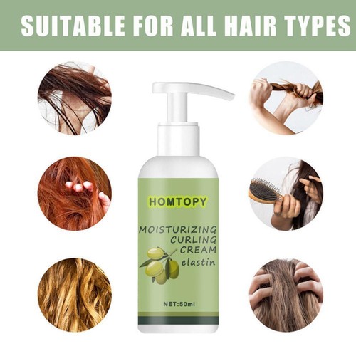 Hair Volumizing Cream, Curly Hair Elastin Curl Defining B1X0 Styling K4W3 V89C - Picture 2 of 9