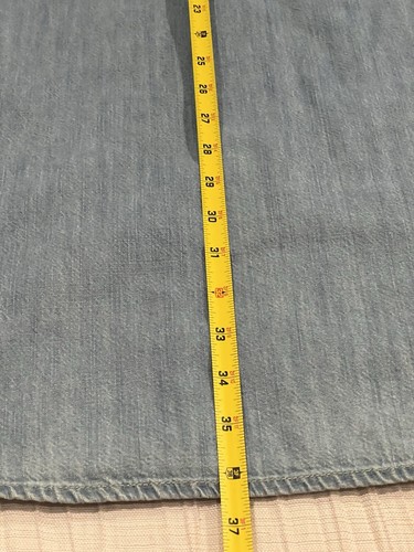 GH Bass Vintage Damen Denim Jeanskleid M Knopfleiste Oberteil 100% Baumwolle 90’s Y2K - Bild 11 von 12
