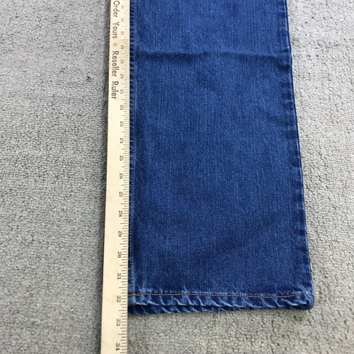 HNST Jeans Womens 32 x 32 Denim Pant High Rise Loose Wide Leg Blue Casual Adult - 第 4/8 張圖片