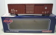 ATLAS O 3-RAIL UNION PACIFIC 50  6  BOX CAR O SCALE FREIGHT TRAIN UP MODERN