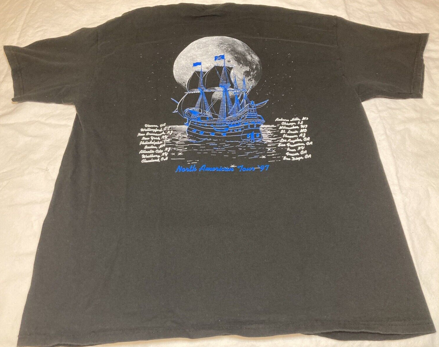 T-shirt Vintage Emerson, Lake & Palmer (ELP) - Tournée Tarkus 1997 - Taille L