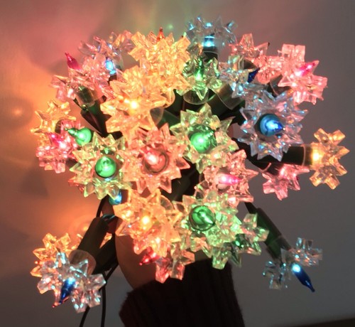 Vintage Retro 1960-70s Spike 40 Push In Xmas Tree Fairy Lights Works Colour Box - Picture 7 of 8