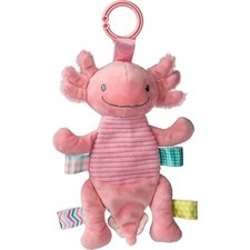 Taggies Crinkle Lizzy Axolotl 9 inch hang stroller crib Mary Meyer