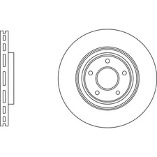 Apec Blue Brake Disc - Front SDK6849 - Fits Nissan X-Trail & Renault Koleos