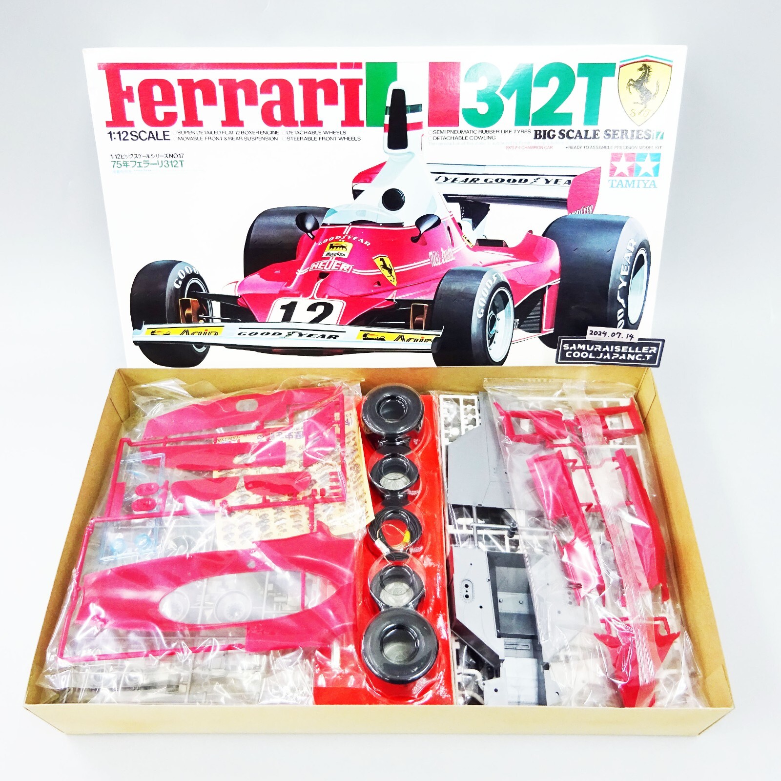 Tamiya 1/12 Ferrari 312T Big Scale Series F1 Vintage Plastic model 