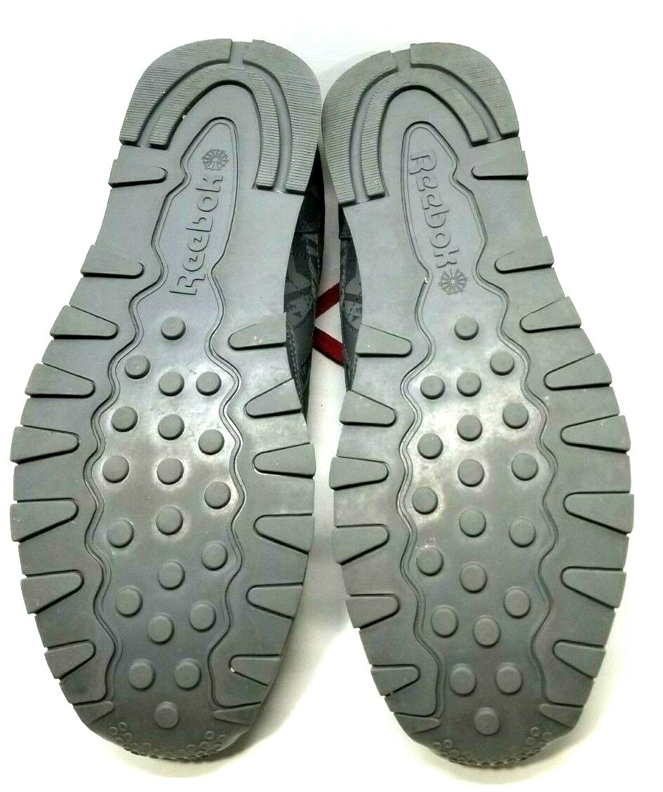 Reebok Classic Leather Grey & Red Men's Shoes Size 12 (Z1) thumbnail 3