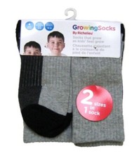 8 Pairs Pack Bulk, NEW Growing Socks Boys Crew Socks, S/M Shoe 5-13