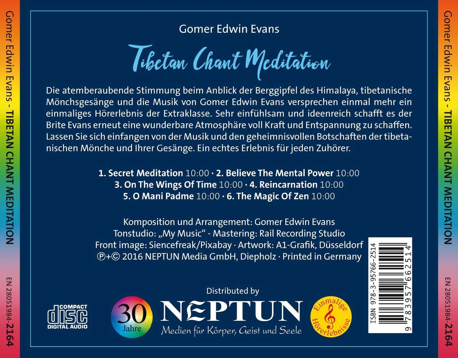 Thumbnail - Tibetan Chant Meditation Gomer Edwin Evans Audio-cd Jewelcase 4 S.