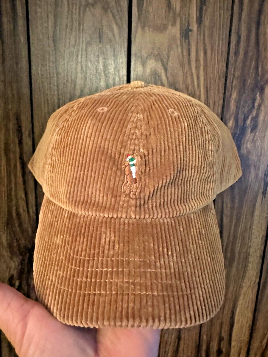 BN Polo Ralph Lauren men's Polo Khaki Corduroy Cap Ball Hat One