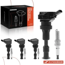 A-Premium 4x Ignition Coil + 4x Iridium&Platinum Spark Plug for Hyundai Elantra