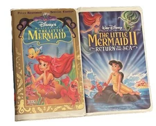 The Little Mermaid And The Little Mermaid 2 Bundle (VHS, Clamshell)