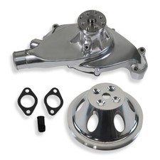 For Bbc 396 454 Short Water Pump High Volume Polished Alum Single Groove Pulley For Bbc 396 454 Short Water Pump High Volume Polished Alum Single Groove Pulley