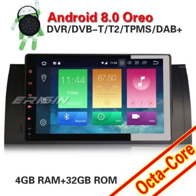 4+32GB DAB+Autoradio Android 8.0 für BMW 5 Series E39 X5 E53 M5 NAVI BT 4G WIFI