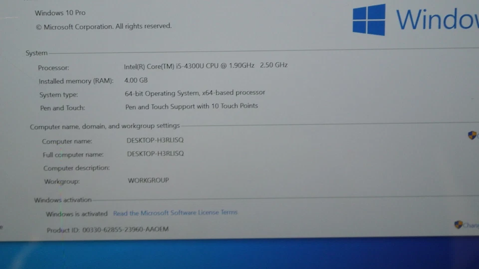 Microsoft Surface Pro 3 1631 i5-4300u 1.9-2.5 Ghz 4 GB 128 SSD apenas para peças - Imagem 2 de 4