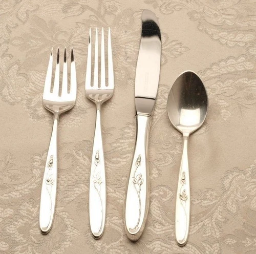 Rose Solitaire by Towle Sterling Silver individual 4 Piece Place Setting