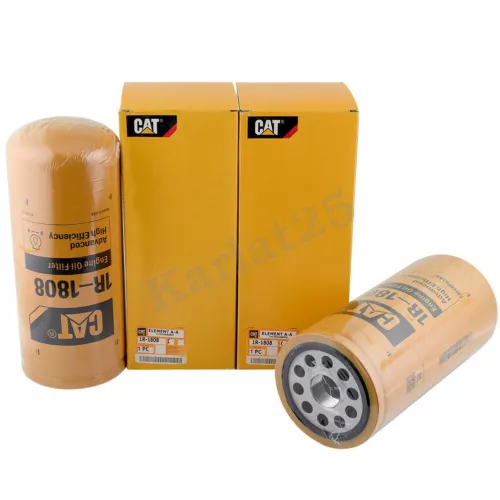 2 Pack Caterpillar 1R1808 Engine Oil Filter 3406 C15 Genuine Advanced Efficiency - Picture 2 of 8