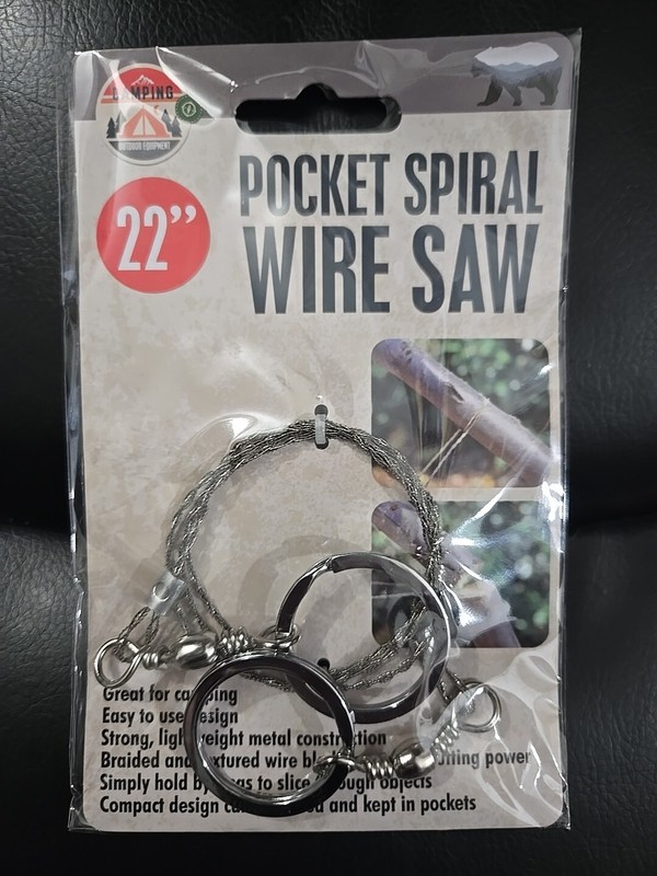 Portable Hand Wire 22" Saw Wilderness Emergency Survival Camping Pocket Tool