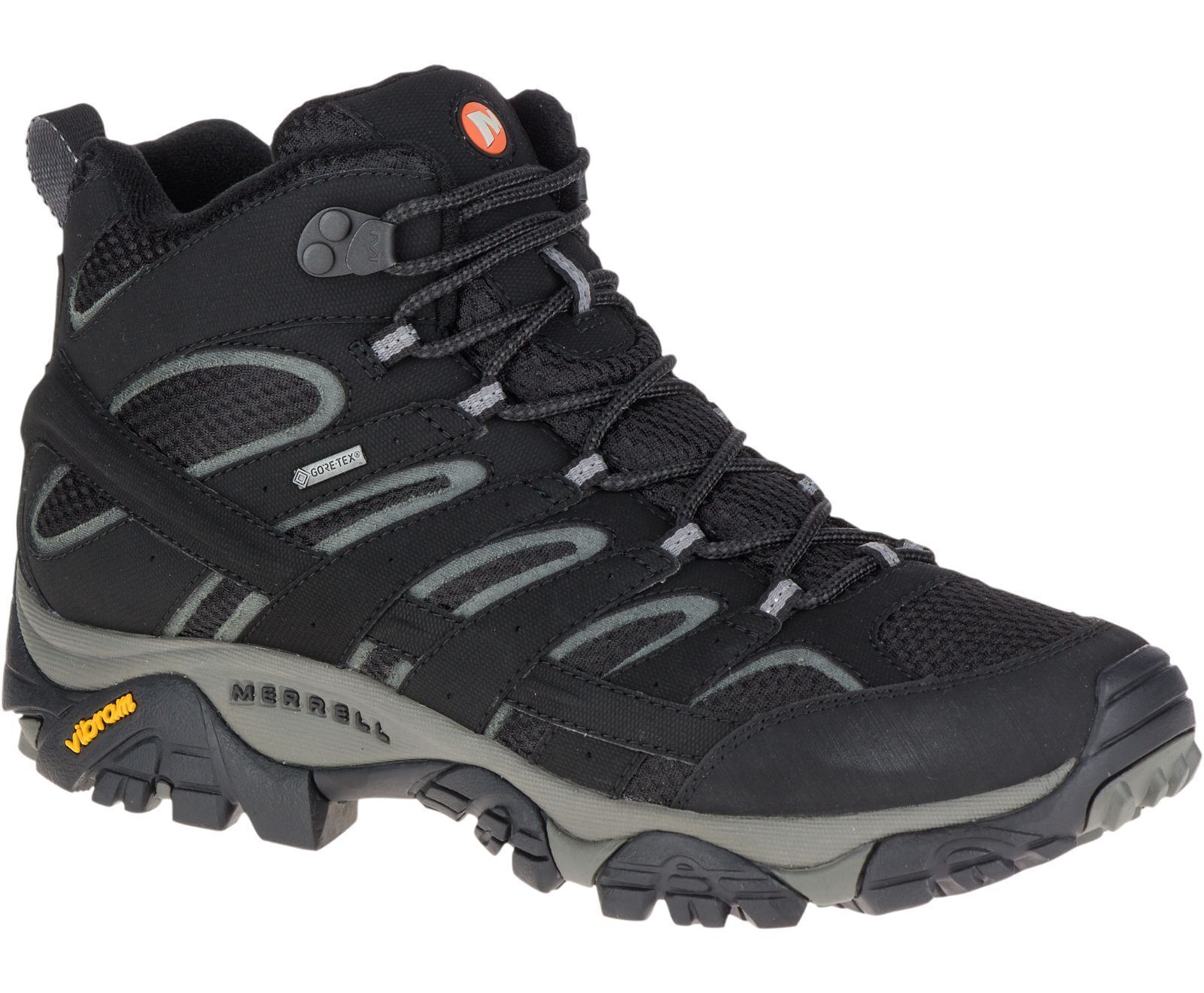 Botas para caminar Merrell Moab 2 Mid GORE-TEX para hombre impermeables J06061 negras NUEVAS
