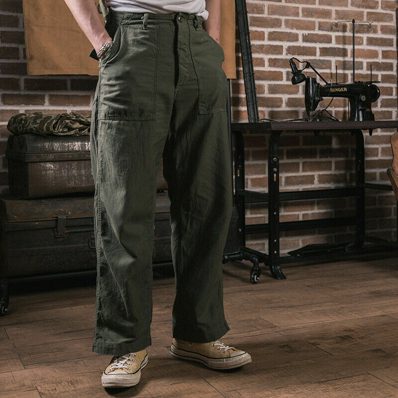 パンツ 1970s US ARMY BAKER PANTS modified 70s Vintage Military U.s.army Og-507 Cotton Poly Fatigue