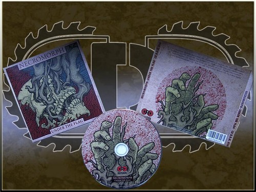 NECROMORPH - Under The Flag CD NEW, Grindcore, ABJURED - Bild 2 von 2