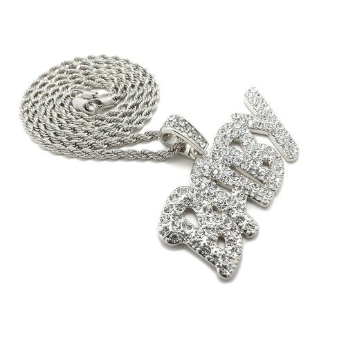 Iced Out Micro Number 1017 Pendant & 24" Box, Cuban, Rope Chain Hip Ho - Foto 12