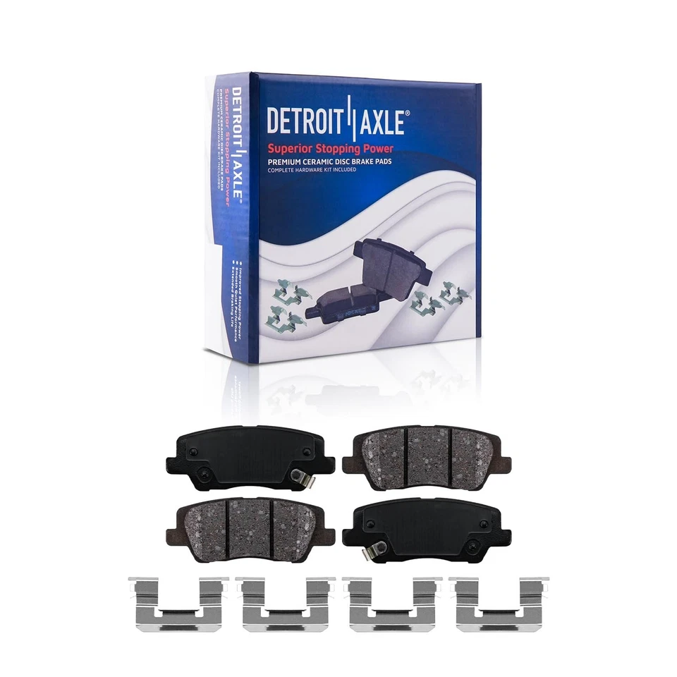 Rear Disc Brake Rotors and Ceramic Brake Pads Kit for 2013 - 2019 Cadillac ATS - Изображение 4 из 4