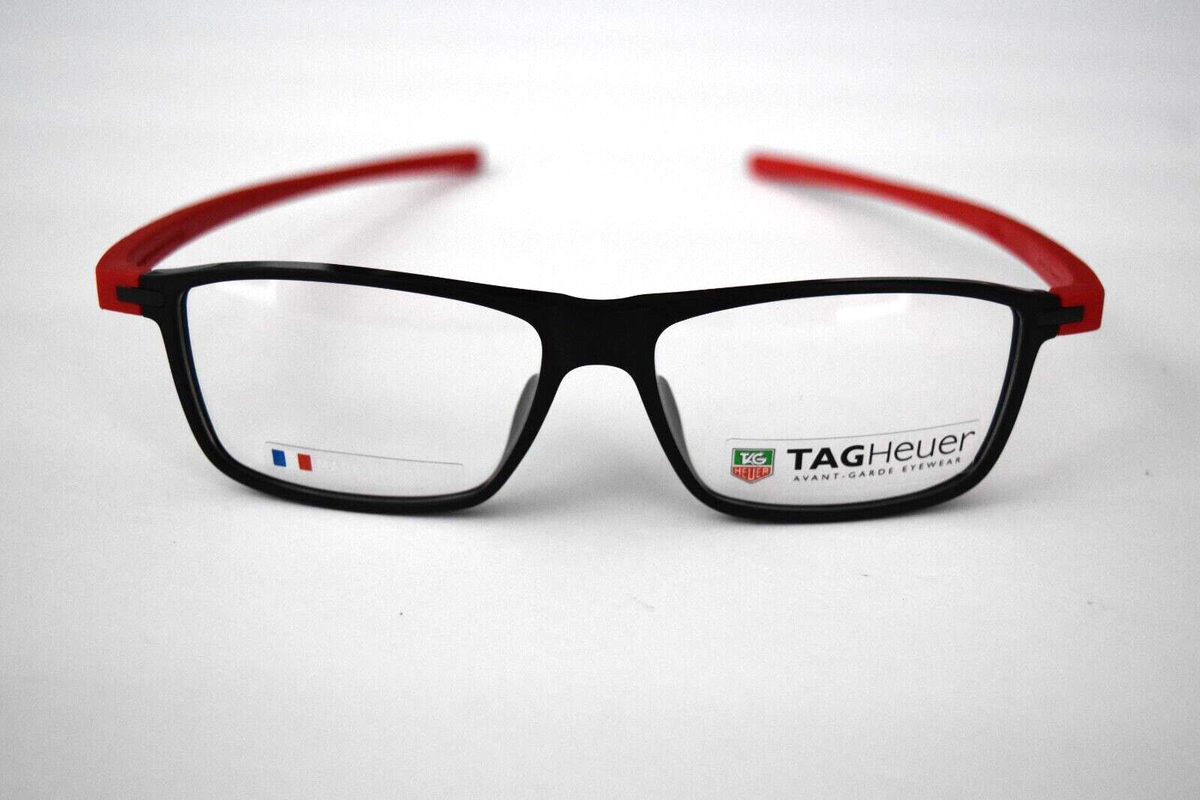 Tag Heuer Reflex Glasses Tag Heuer Reflex Small Black Red Frame