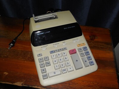 SHARP  Business Printing Calculator EL-2192R, 12 Digit, 2 Color, Tested Works