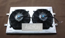 Aluminum Radiator Shrould and fans for Chevy Impala L6 V8 63-68/El Camino 64-67