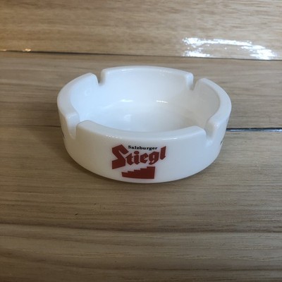Vintage Stalzburger Stiegl White Ash Tray 4'' Diameter