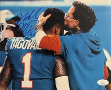Mike McDaniel Signed Autographed Miami Dolphins 8x10 Photo JSA COA