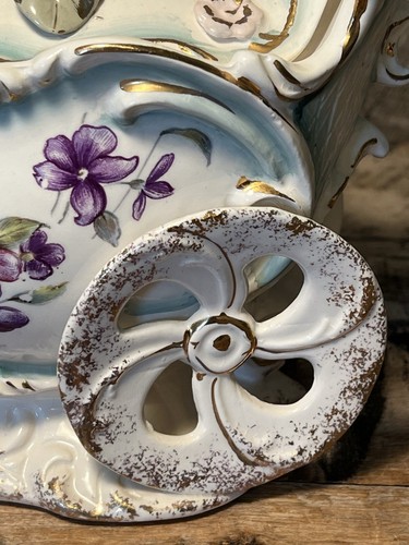 Carro tirador de porcelana de colección para niños con tapa decoración del hogar - Imagen 6 de 10