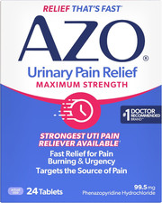 Urinary Pain Relief Maximum Strength, Fast Relief of UTI Pain, 24 Count